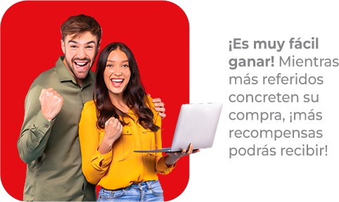 Personas felices con laptop